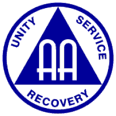 The Alcoholics Anonymous logo.